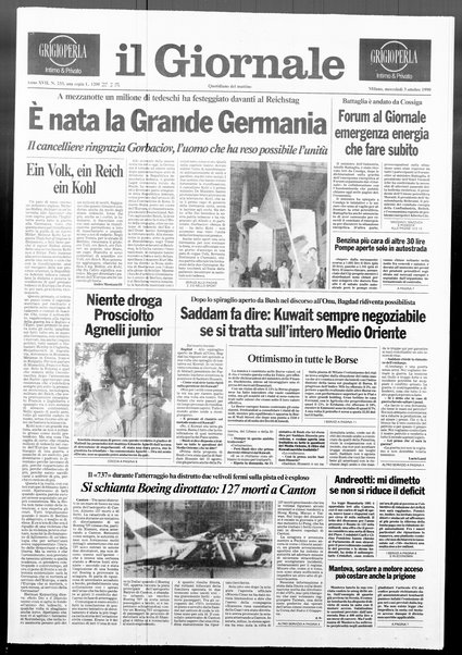 Il giornale : quotidiano del mattino